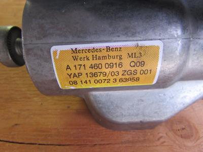 Mercedes R171 Steering Column w/ Adjustment Motors A1714600916 SLK280 SLK300 SLK350 SLK557